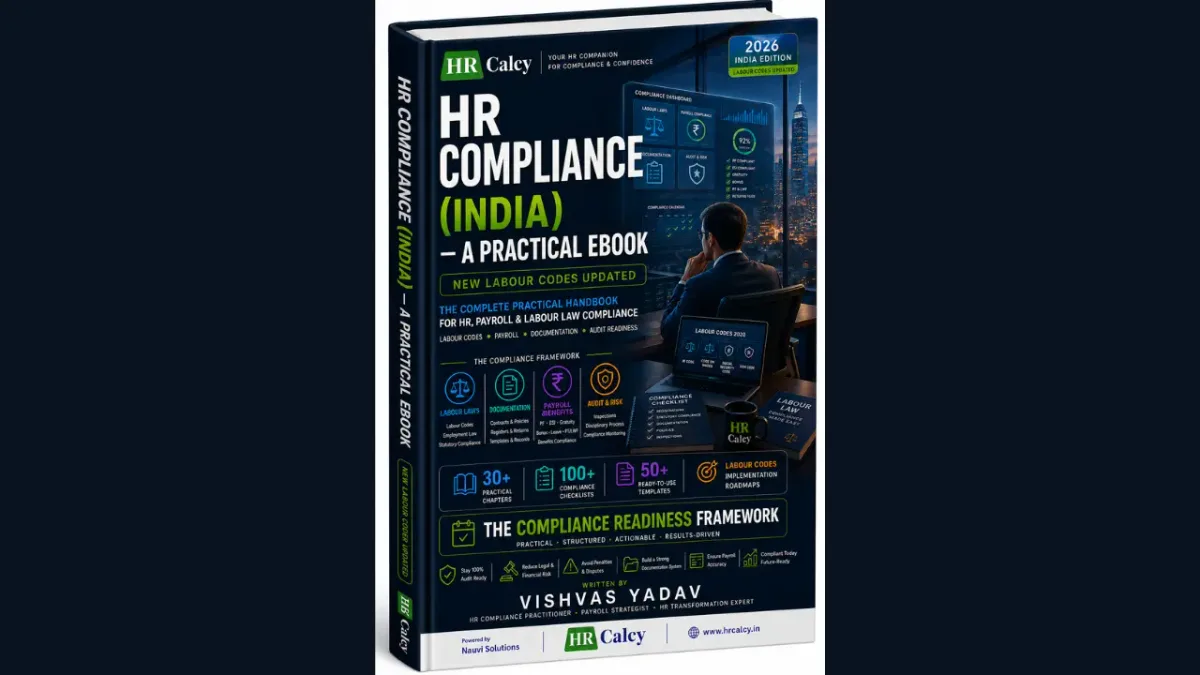 HR Compliance (India): A Practical eBook | 2026 Edition — Buy Online | HRCalcy Store