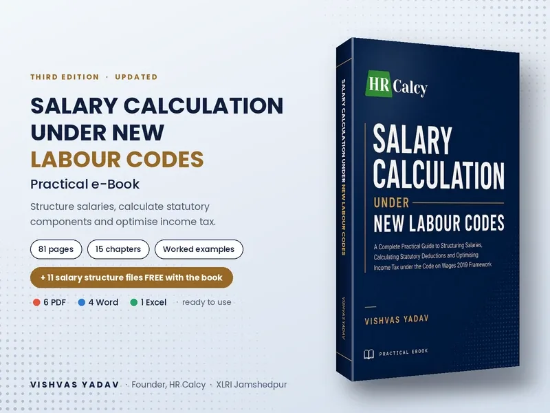Salary Calculation Under New Labour Codes | Practical eBook — Buy Online | HR Calcy